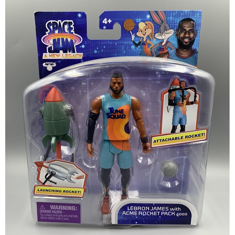 Space Jam A New Legacy 5" Lebron James Action Figure with Acme Rocket Pack 4000!